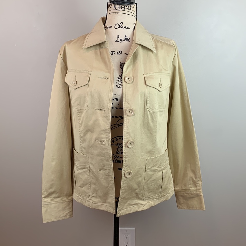 Willi Smith Khaki Safari Jacket NWT - Picture 2 of 9